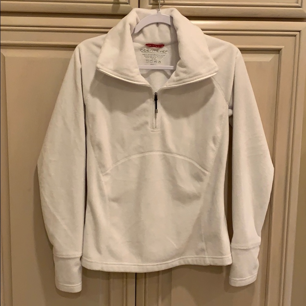 Obermeyer 3/4 zip furry fleece jacket